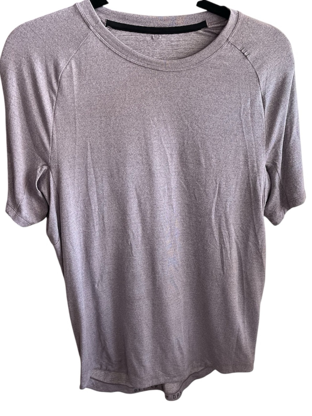 Lululemon Drysense Training Short Sleeve Shirt in Heathered Vintage Plum Medium